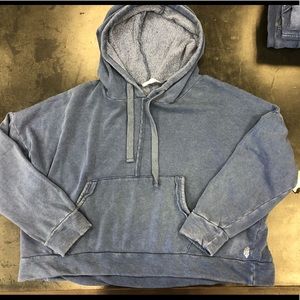 Free People Work It Out Hoodie Indigo Size M